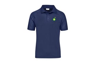 BP Navy Polyester Golf Shirt - Mens